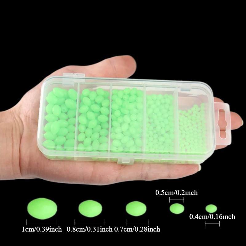 Ackibbik 375pcs/box Luminous F - Fishing Lure Soft Plastic 评论和价格