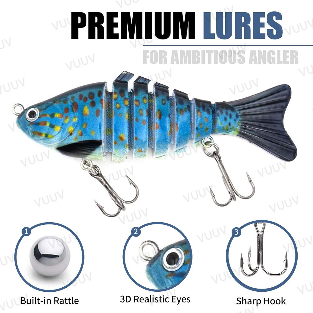 10 pcs Multi-Joint Swimbait Fi - Fishing Lure Popper 评论和价格