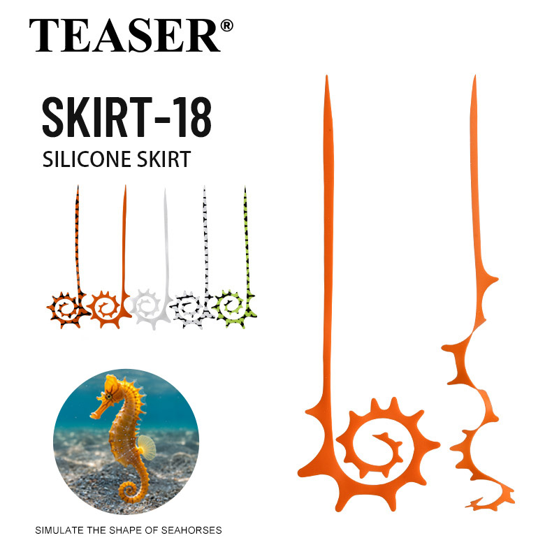 TEASER 5pcs SKIRT-18 145mm Sil - Fishing Lure Jig 评论和价格