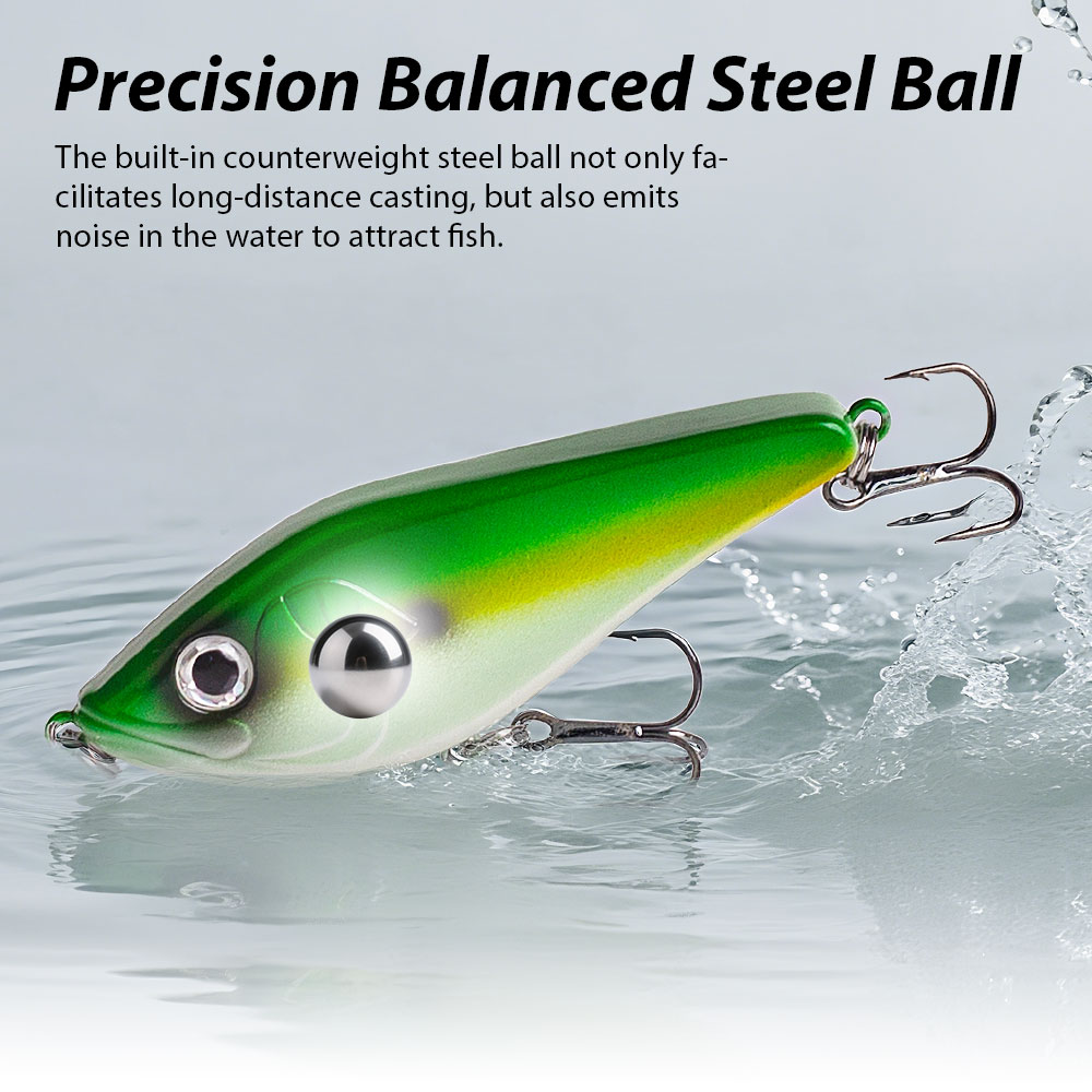80mm/15.5g Muskies Jerkbait Pi - Fishing Lure Jerkbait 评论和价格