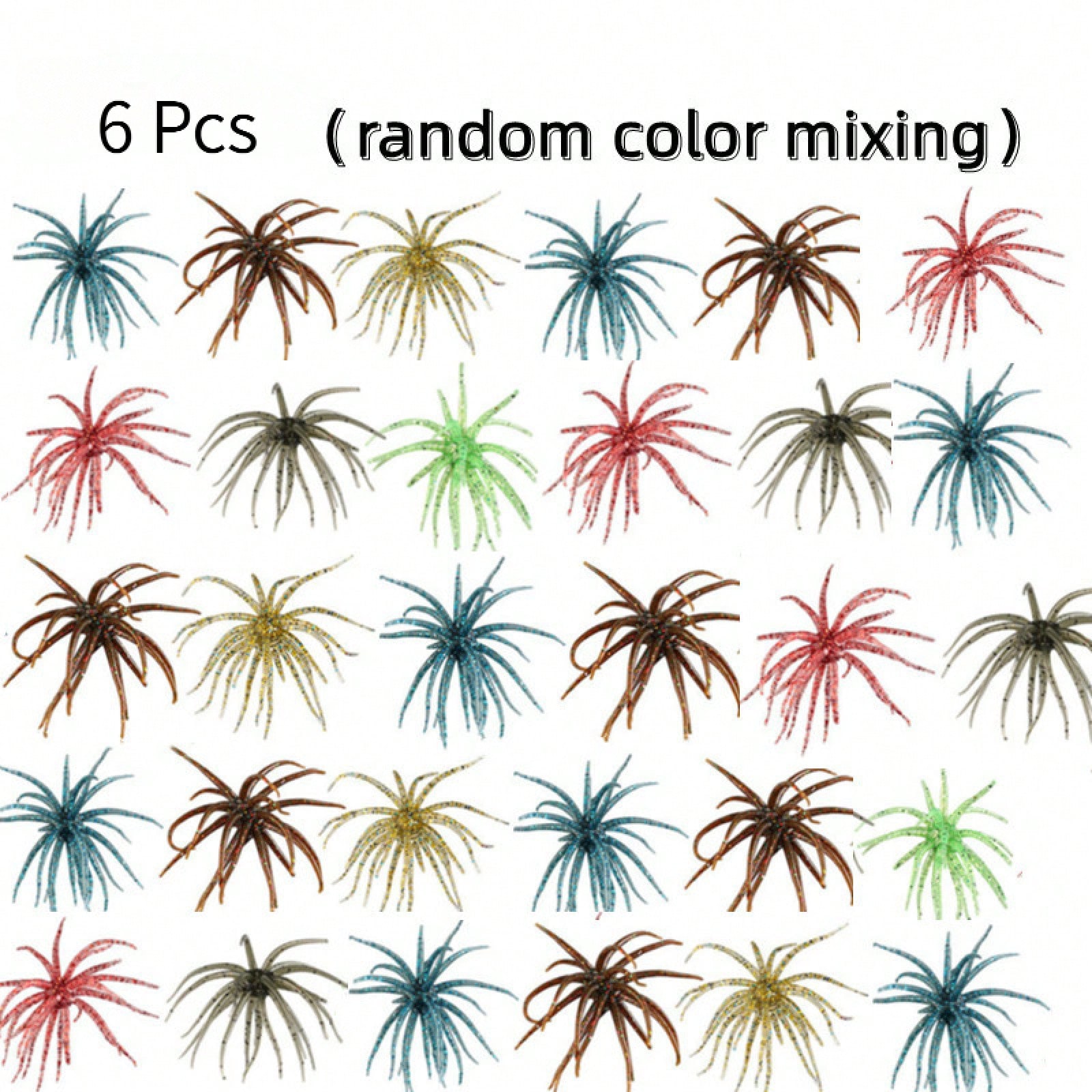 6Pcs Fishing Sea Urchin Soft L - Fishing Lure Soft Plastic 评论和价格