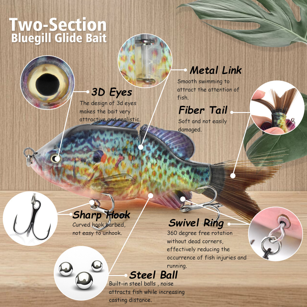 13Cm/33G Bionic Two-Section Ha - Fishing Lure Popper 评论和价格