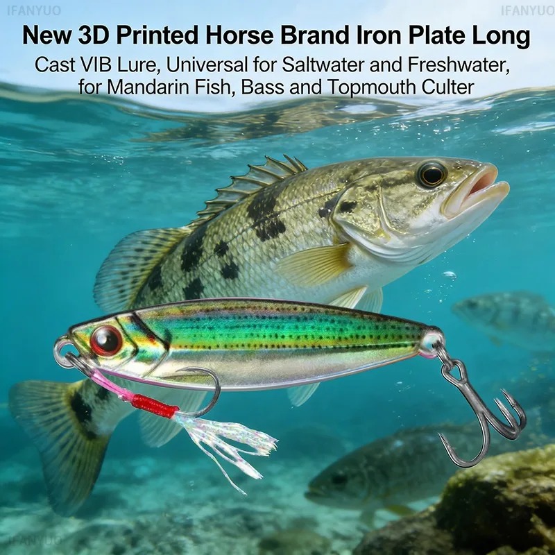 3D Printed Metal VIB Fishing L - Fishing Lure Blade Bait 评论和价格