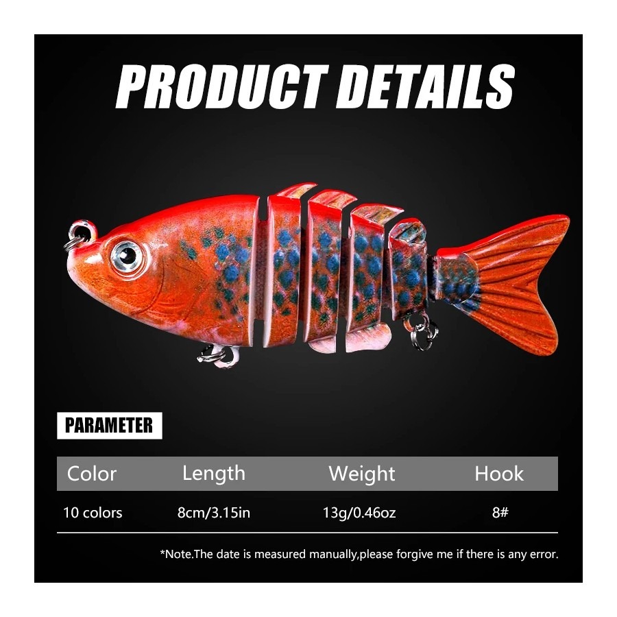 1PCS 8cm 13g Lifelike Fishing  - Fishing Lure Popper 评论和价格