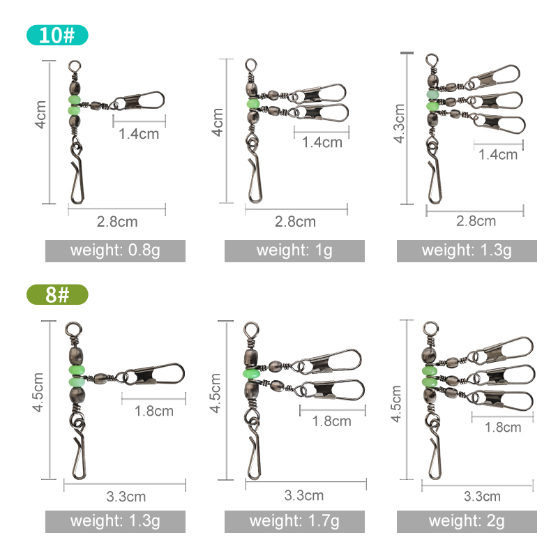New 8# 10# Squid Jig Lure Swiv - Fishing Lure Jig 评论和价格