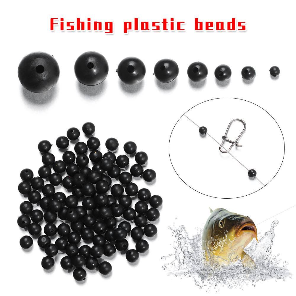 100pcs/lot Fishing Beads Space - Fishing Lure Soft Plastic 评论和价格