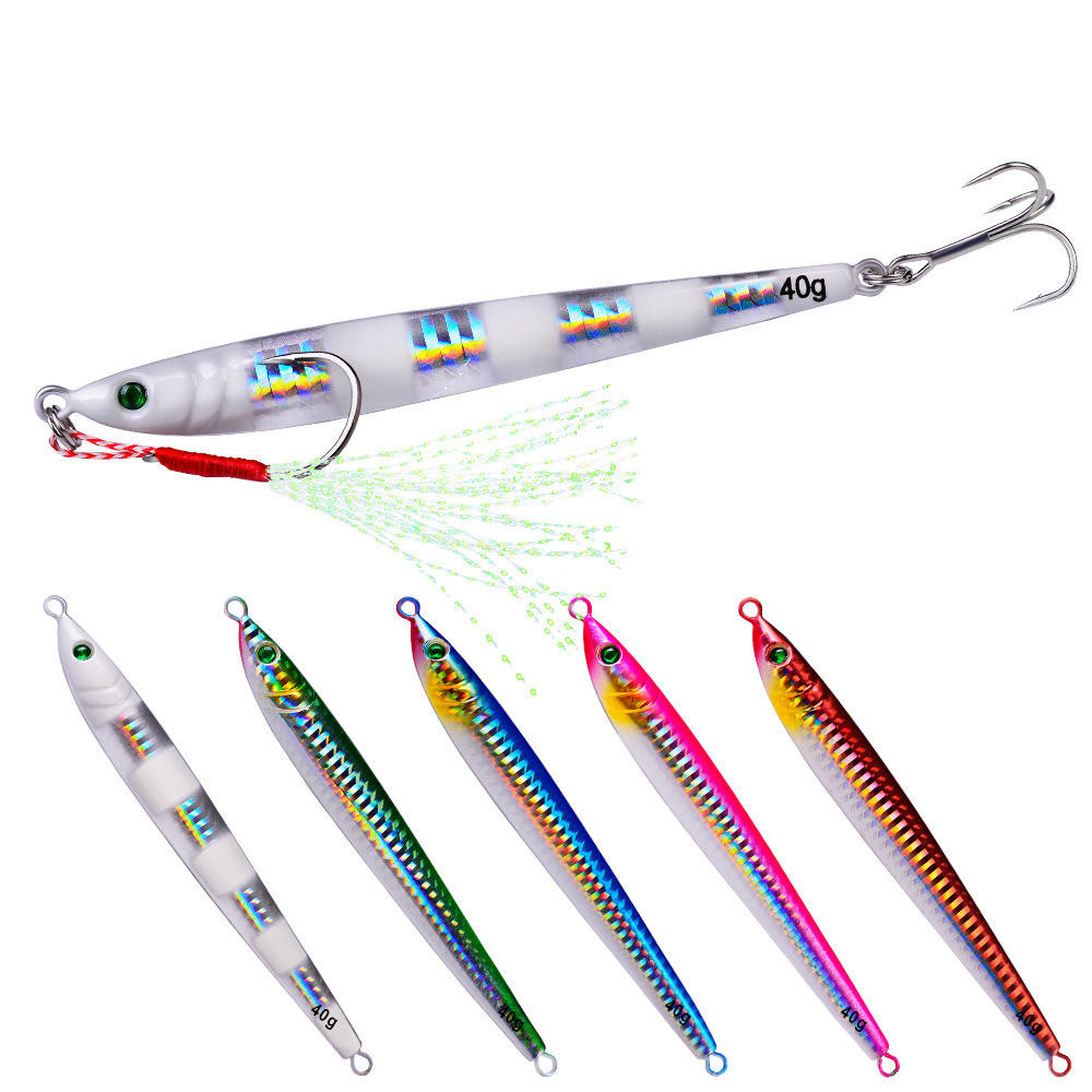 Metal Jig Bait Weight 7g-60g T - Fishing Lure Spoon 评论和价格
