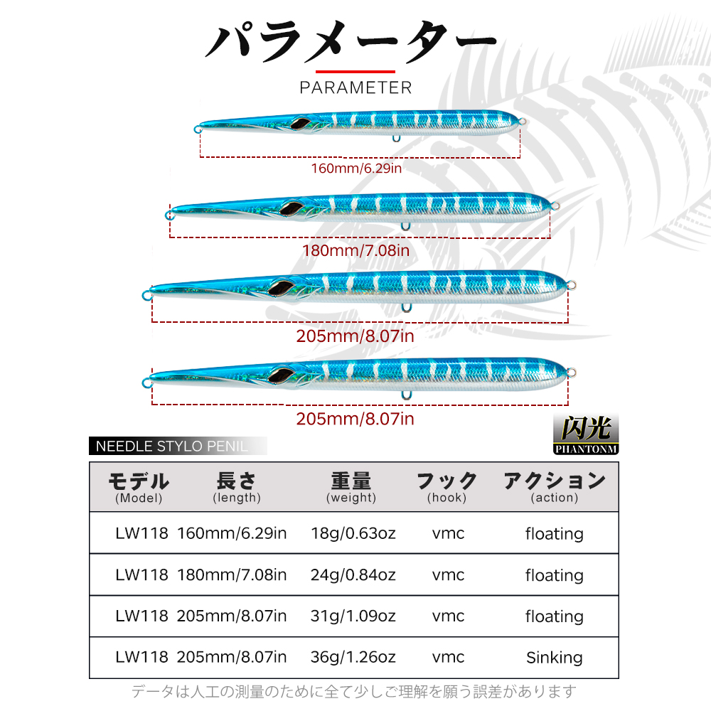Hunthouse Stylo 160/180/205mm  - Fishing Lure Spoon 评论和价格