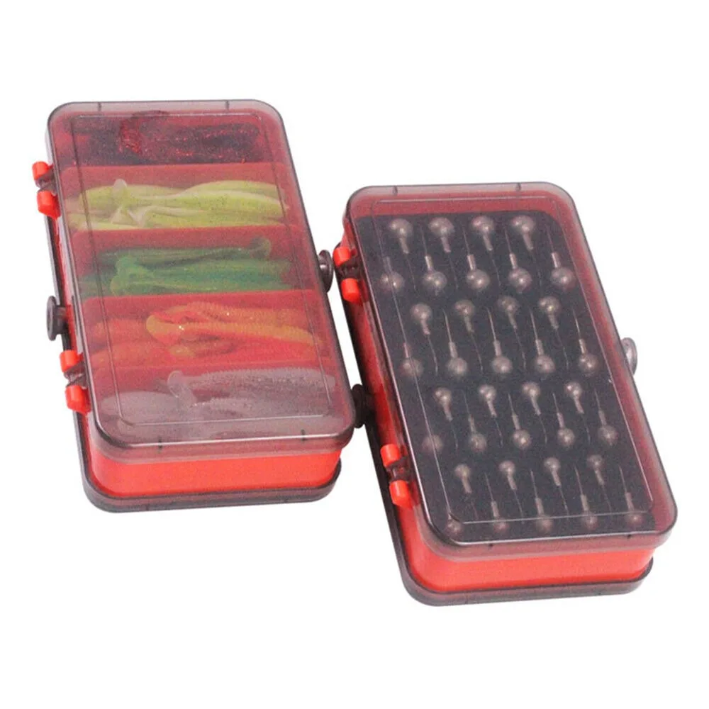 Portable Double Sided Split Ba - Fishing Lure Soft Plastic 评论和价格