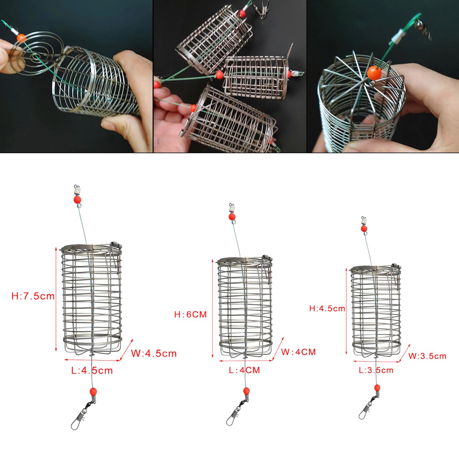 5x Solid Fishing Feeder Cage T - Fishing Lure Box 评论和价格
