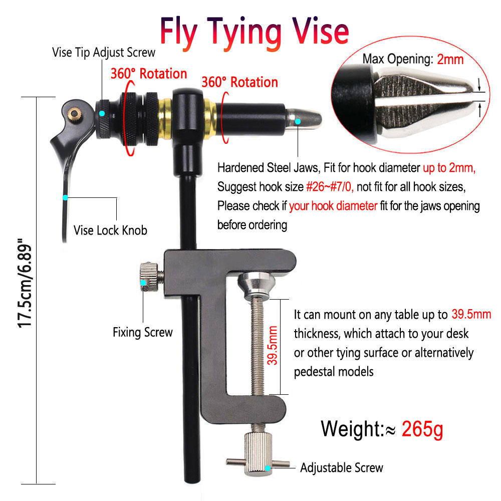 Bimoo 360° Rotation C-Clamp Fl - Fishing Lure Making Kit 评论和价格