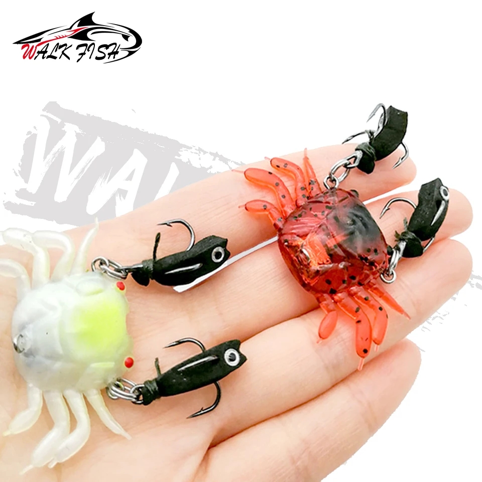 WALK FISH 1PCS Crab Soft Lure  - Fishing Lure Soft Plastic 评论和价格