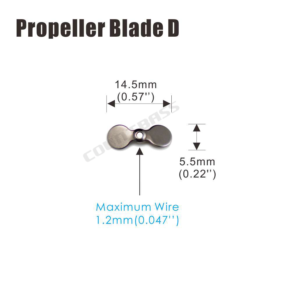 COUNTBASS 50pcs Stainless Stee - Fishing Lure Blade Bait 评论和价格