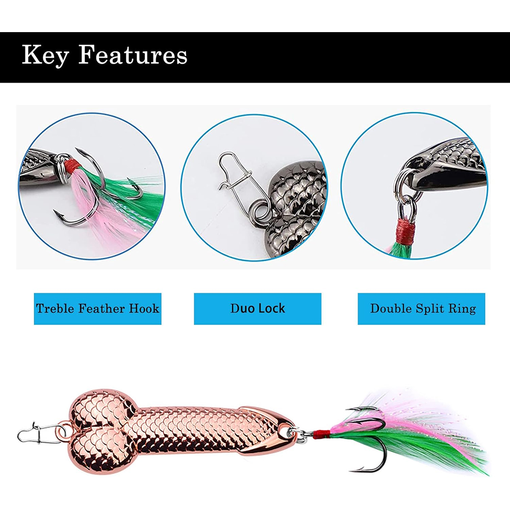 Metal Penis VIB Fishing Lure 3 - Fishing Lure Blade Bait 评论和价格