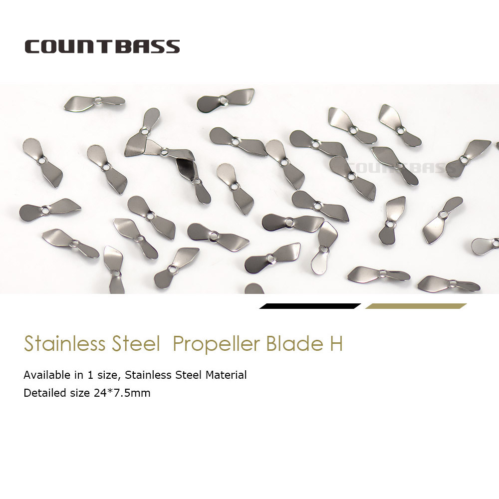 Countbass 50pcs Stainless Stee - Fishing Lure Blade Bait 评论和价格